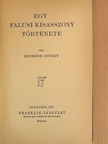 Szemere György - Egy falusi kisasszony története [antikvár]