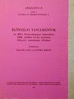 Élőnyelvi tanulmányok [antikvár]