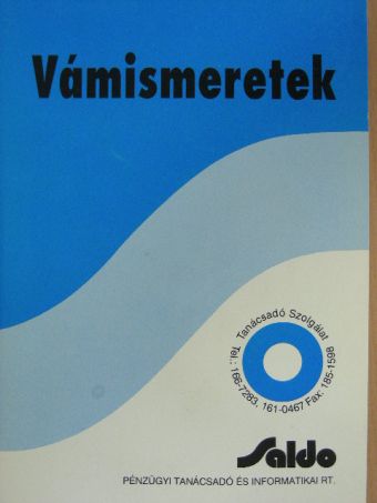 Dr. Décsy Jenő - Vámismeretek [antikvár]