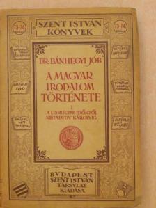 Dr. Bánhegyi Jób - A magyar irodalom története I. [antikvár]