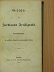 Ferdinand Freiligrath - Gedichte von Ferdinand Freiligrath [antikvár]