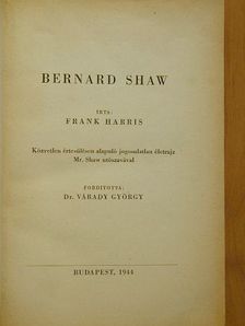 Frank Harris - Bernard Shaw [antikvár]