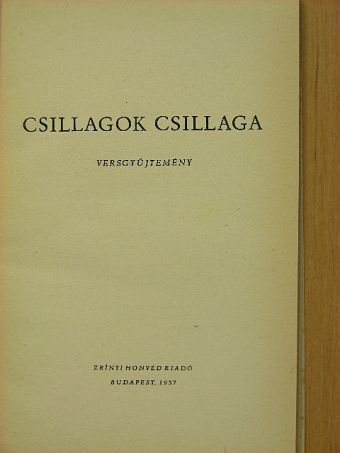 Ady Endre - Csillagok csillaga [antikvár]