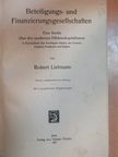Robert Liefmann - Beteiligungs- und Finanzierungsgesellschaften [antikvár]
