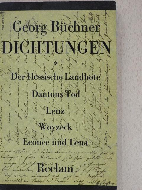 Georg Büchner - Dichtungen [antikvár]