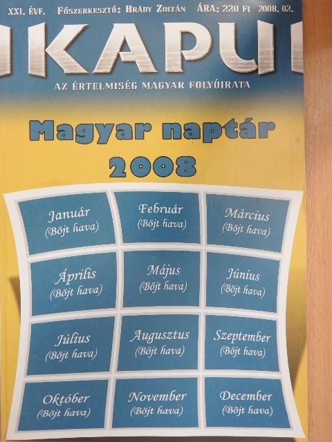 Besenyő János - Kapu 2008/02. [antikvár]