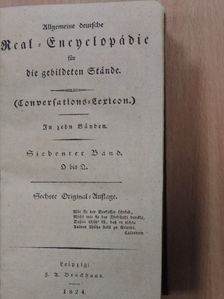 Allgemeine Deutsche Real-Encyclopaedie für die gebildeten Stände VII. (gótbetűs) (töredék) [antikvár]