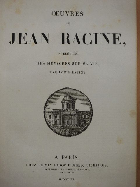 Jean Racine - Oeuvres de Jean Racine [antikvár]