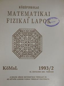 Rábai Imre - Középiskolai matematikai és fizikai lapok 1993. február [antikvár]