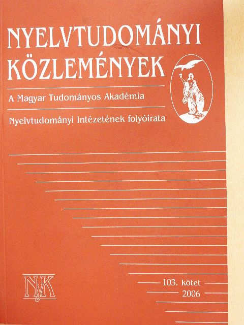 Agyagási Klára - Nyelvtudományi Közlemények 103. [antikvár]
