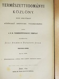 Balogh Kálmán - Természettudományi Közlöny 1872. január-december [antikvár]