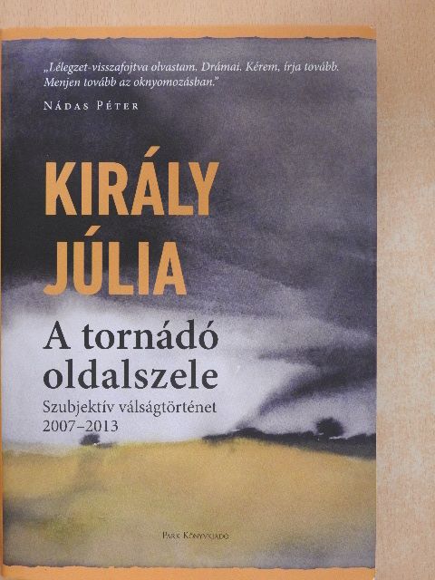 Király Júlia - A tornádó oldalszele [antikvár]