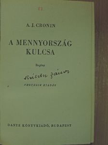 A. J. Cronin - A mennyország kulcsa [antikvár]