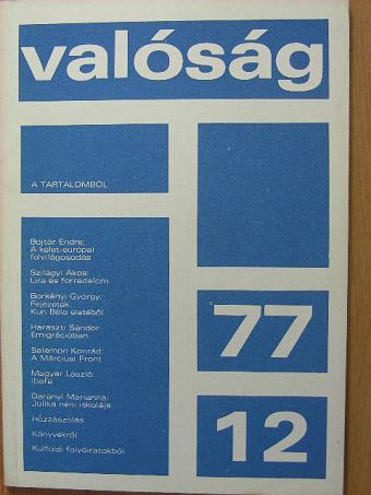 Bojtár Endre - Valóság 1977. december [antikvár]