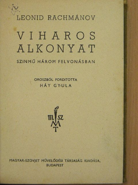 Konstantin Szimonov - Viharos alkonyat/Orosz emberek [antikvár]