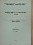 Lantos János - Anyag- és gyártásismeret I. osztály [antikvár]