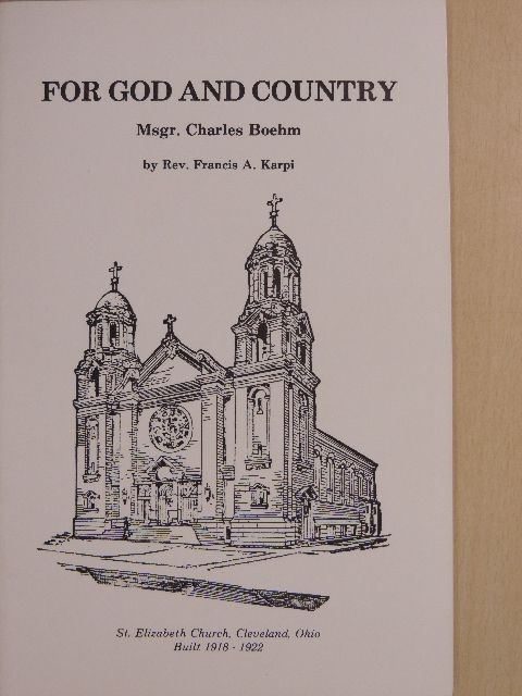 Rev. Francis Karpi - For God and Country [antikvár]
