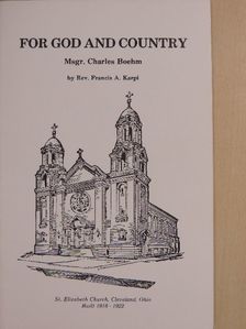 Rev. Francis Karpi - For God and Country [antikvár]