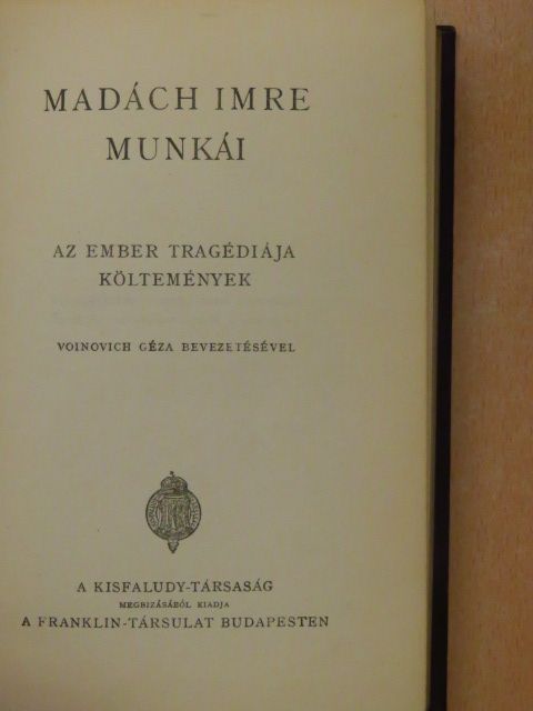 Madách Imre - Madách Imre munkái [antikvár]