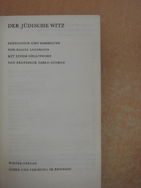 Der Jüdische Witz [antikvár]