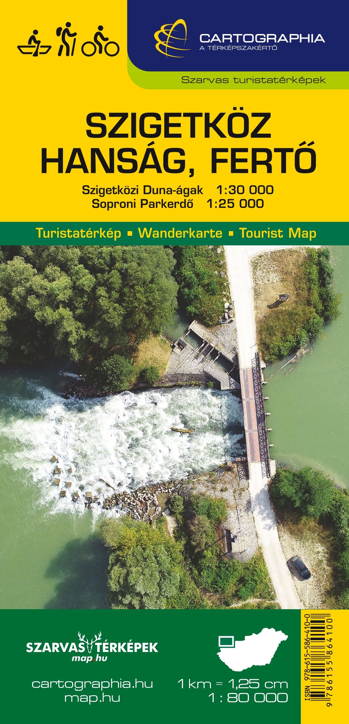 Szigetköz, Hanság, Fertő turistatérkép