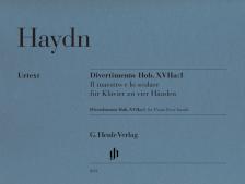 HAYDN J. - DIVERTIMENTO HOB.XVIIa:1 IL MAESTRO E LO SCOLARE FÜR KLAVIER 4MS URTEXT