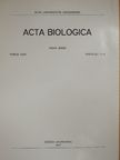 Juhász M. - Acta Biologica Tomus XXIII. Fasciculi 1-4. [antikvár]