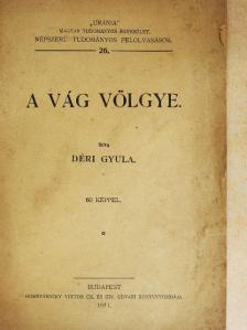 Déri Gyula - A vág völgye [antikvár]