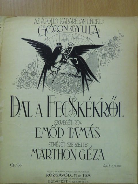 Emőd Tamás - Dal a fecskékről [antikvár]
