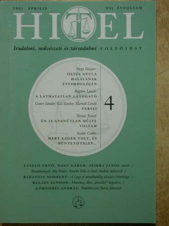 Ács Margit - Hitel 2003. április [antikvár]