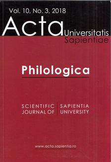 Dávid László - Philologica Volume 10, Number 3, 2018 [antikvár]