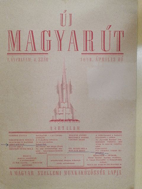 C. Virgil Gheorghiu - Új Magyar Út 1950. április [antikvár]