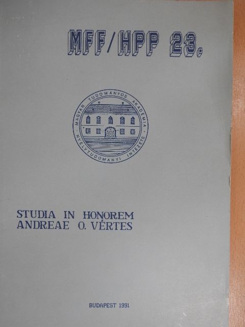 Ajtony Péter - Studia in honorem Andreae O. Vértes [antikvár]