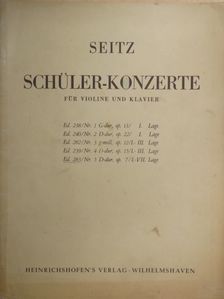 Fr. Seitz - Schüler-Konzerte für Violine und Klavier [antikvár]