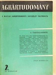 Bak István - Agrártudomány 1959. február [antikvár]