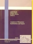 Adela Shera - Analysis of Monetary Institutions and Space [antikvár]