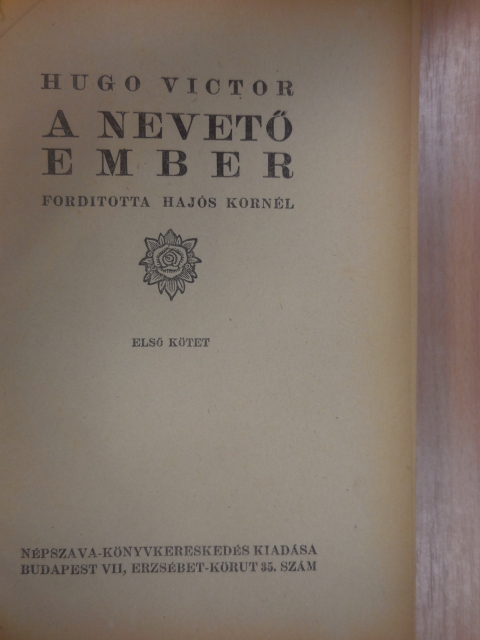 Hugo Victor - A nevető ember I-II. [antikvár]