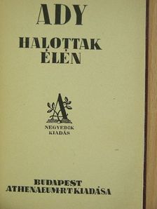Ady Endre - Halottak élén [antikvár]