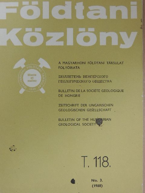 Antonyina Dudko - Földtani Közlöny 1988/3. [antikvár]