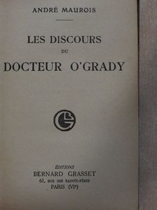 André Maurois - Les discours du docteur O'Grady [antikvár]