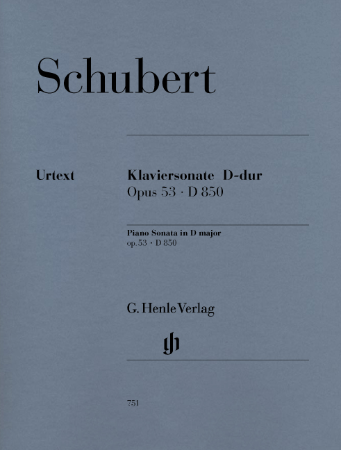 Franz Schubert - KLAVIERSONATE D-DUR OP.53 D 850 URTEXT (MIES/THEOPOLD)