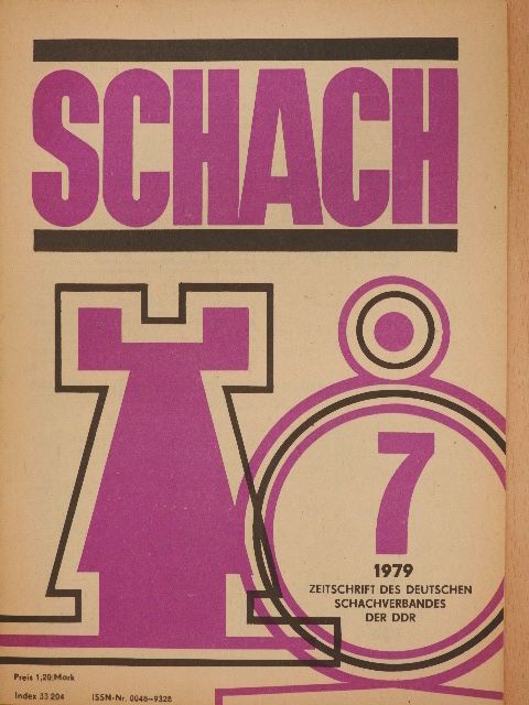 Dr. Joachim Petzold - Schach Juli 1979 [antikvár]