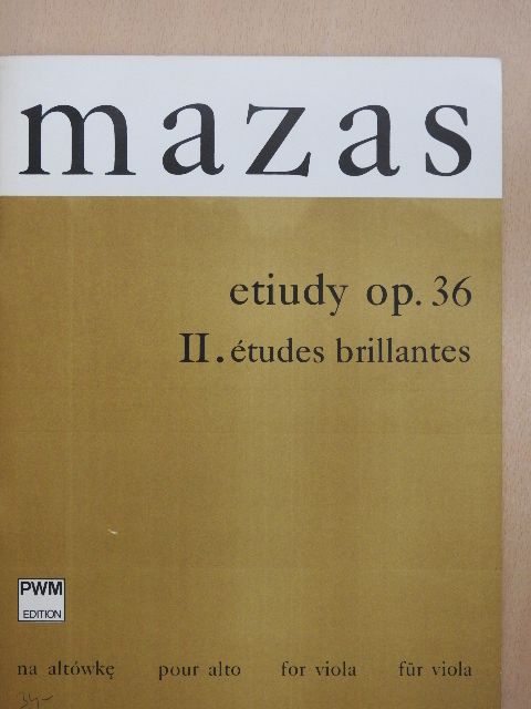 Mazas - Etiudy op. 36 [antikvár]