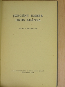 Szegény ember okos leánya [antikvár]