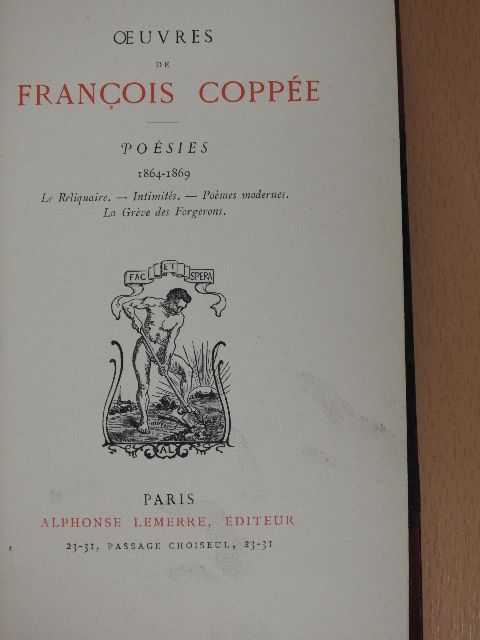 Francois Coppée - Oeuvres de Francois Coppée [antikvár]