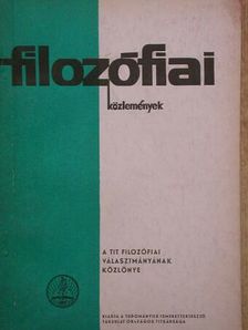 Balló István - Filozófiai közlemények 1968/1. [antikvár]