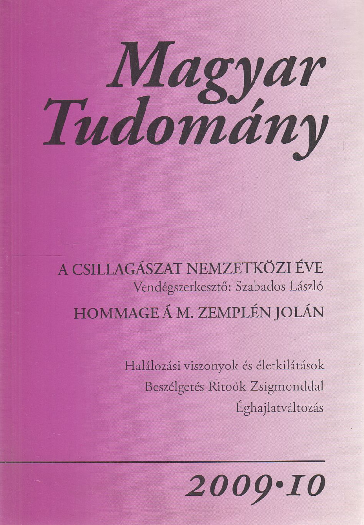 CSÁNYI VILMOS - Magyar Tudomány 2009/10. [antikvár]