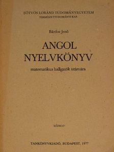 Bárdos Jenő - Angol nyelvkönyv [antikvár]