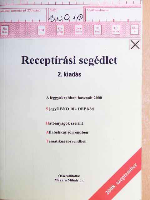 Receptírási segédlet [antikvár]