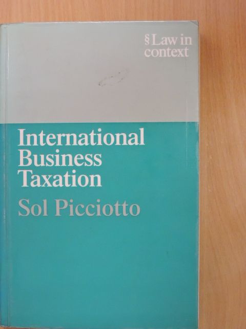 Sol Picciotto - International Business Taxation [antikvár]